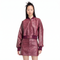 Pleather Set Maroon