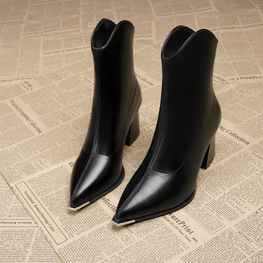 Raven Luxe Chrome Boots