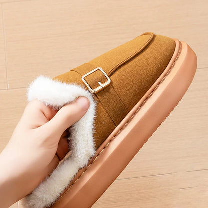 Elena Suede Winter Slippers