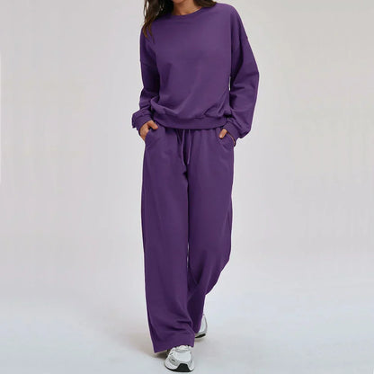 2-piece Yoga Set Women's Hoodie Set Winter Loose Long Sleeved Sports Set Outdoor Fitness Set Cycling Shorts Casual Set
