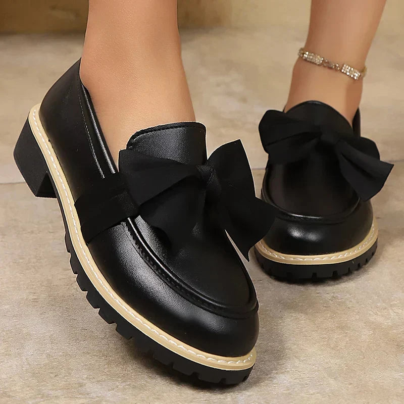 Carmen Bow Platform Loafers