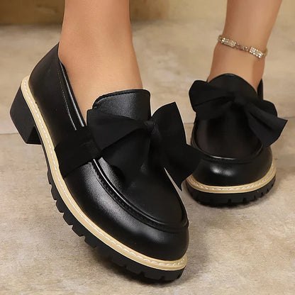 Carmen Bow Platform Loafers