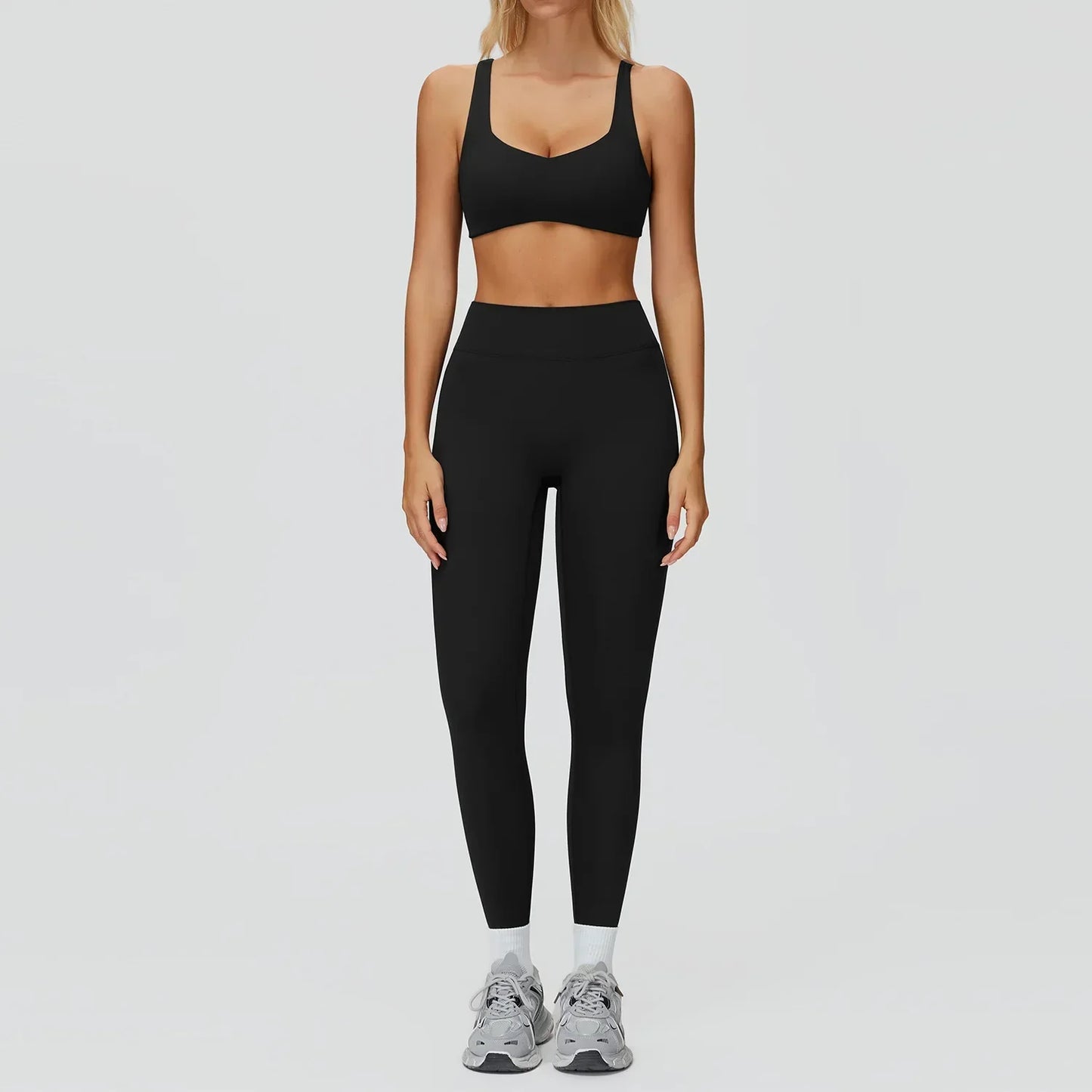Yoga set 2 pieces women's sportswear gym clothes exercise running fitness set